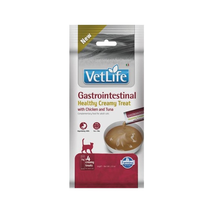 Pamlsok Farmina Creamy Vet Life Cat Gastrointestinal with Chicken & Tuna 60 g